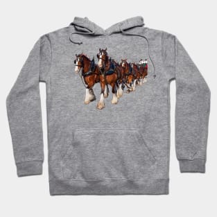 Clydesdale Eight Horse Hitch Hoodie